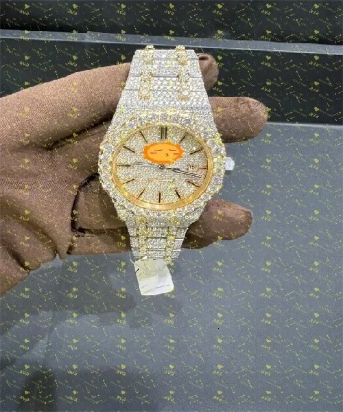 Iced out Moissanite Watch (passes diamond test)