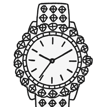 Iced out Moissanite Watch (passes diamond test)