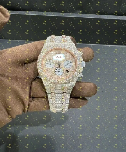 Iced out Moissanite Watch (passes diamond test)